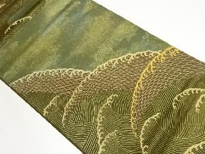 荒波模様織出し袋帯